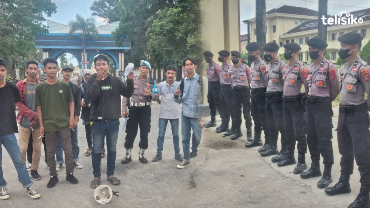 Jaringan Demokrasi Rakyat Datangi Polda Sultra, Protes Penambangan Ilegal PT DMS 77