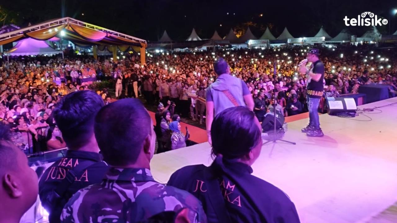 Malam Puncak HUT ke-481, Judika Hipnotis Warga Baubau