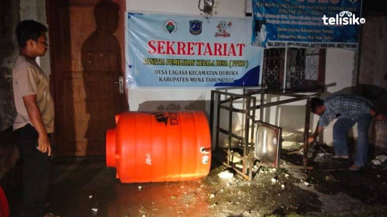 Polisi Kejar Pelaku Pengrusakan Kantor Balai Desa Lagasa