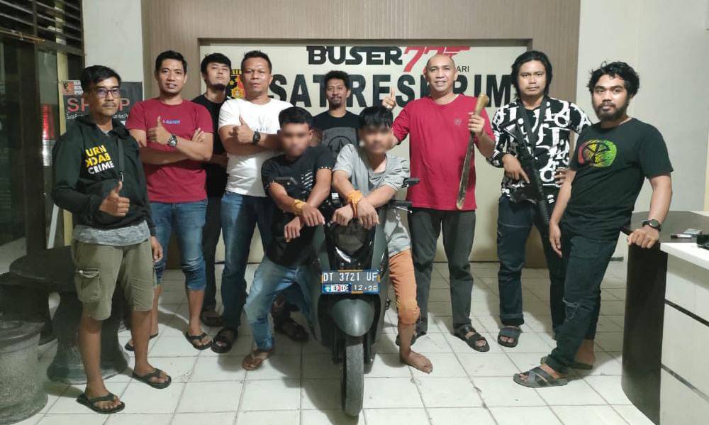 Tebas Korban dengan Parang, Dua Pelaku Begal di Kendari Ditangkap Polisi