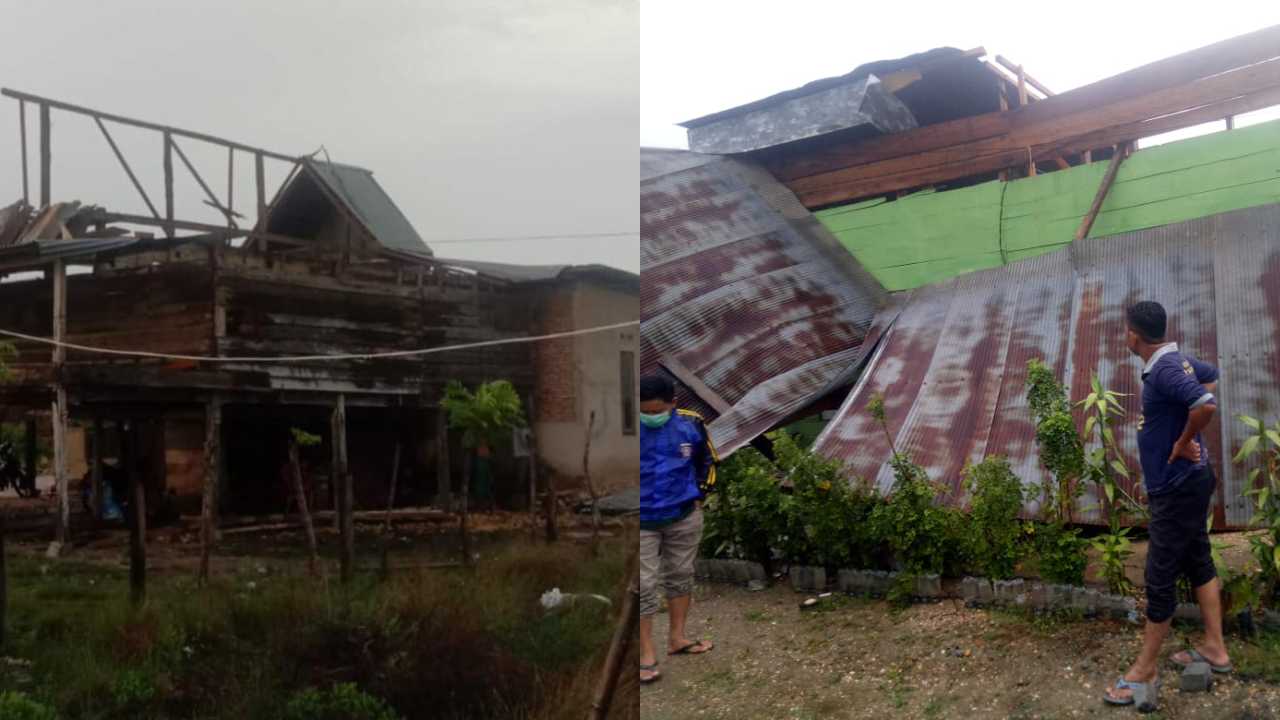 Cuaca Ekstrem, Rumah Warga di Bombana Rusak Akibat Angin Puting Beliung