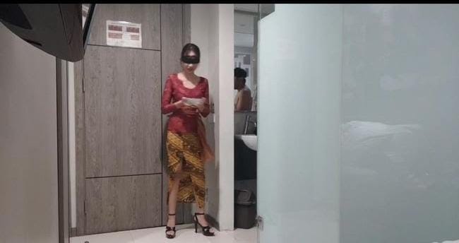 Ini Sosok Perempuan Kebaya Merah, Video Seks 16 Menit No Sensor Berawal dari Antar Asbak