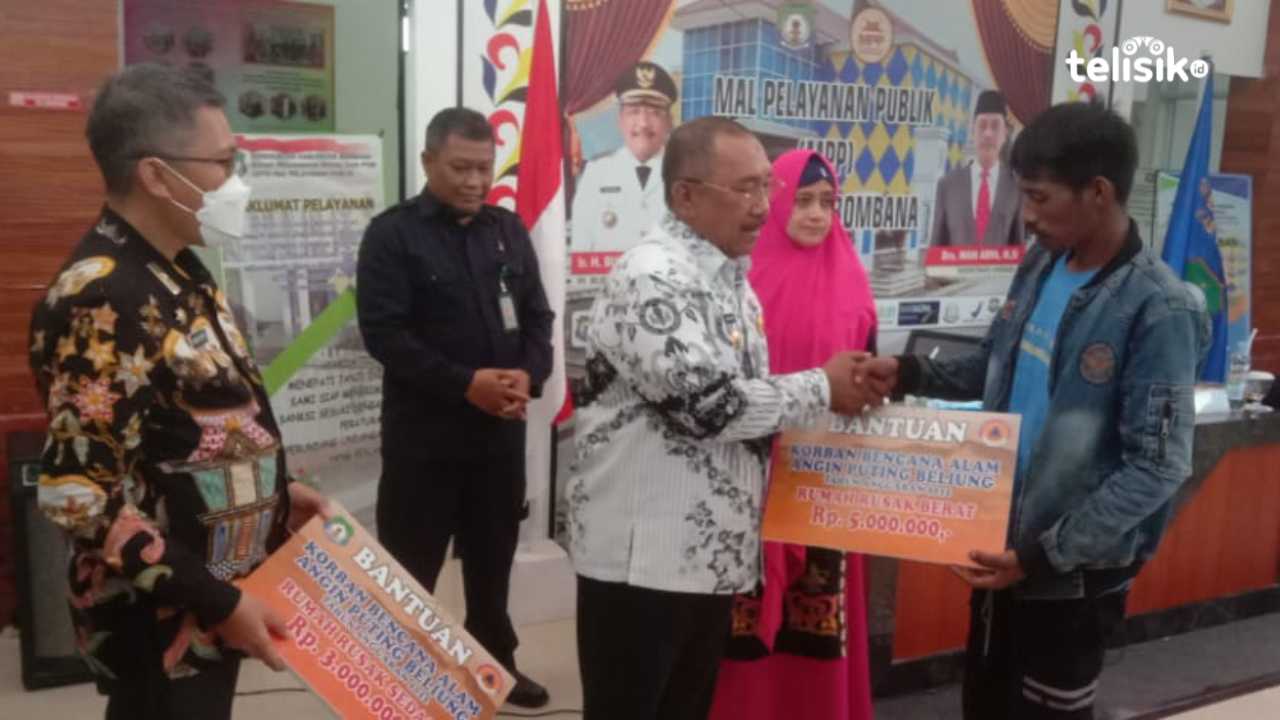 Korban Bencana Angin Puting Beliung di Bombana Terima Bantuan