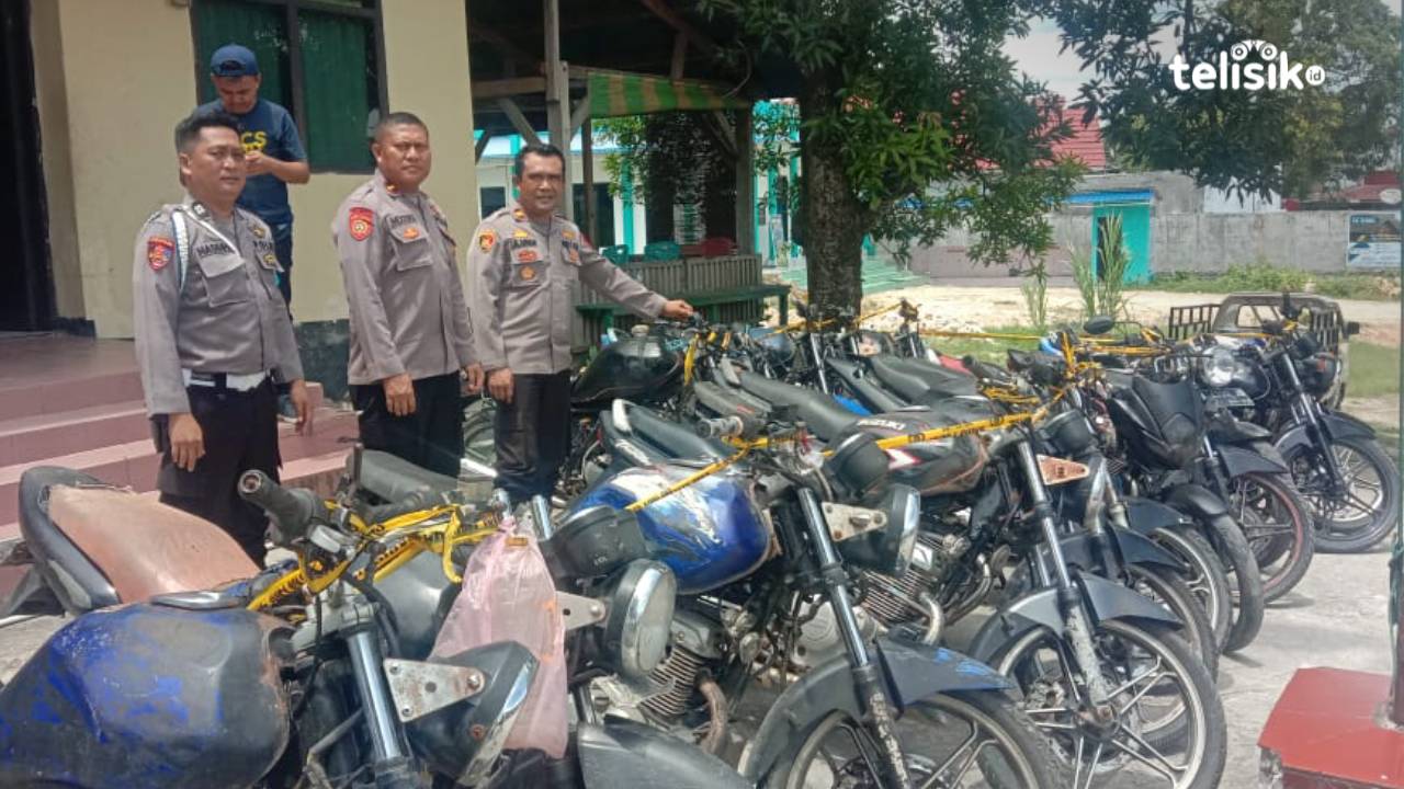 Polisi Sikat Belasan Motor Calo BBM