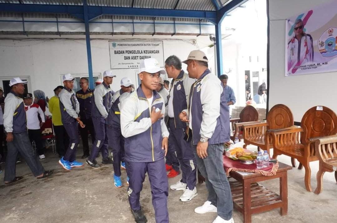 Ratusan Atlet Buton Tengah Berangkat ke Porprov Sulawesi Tenggara