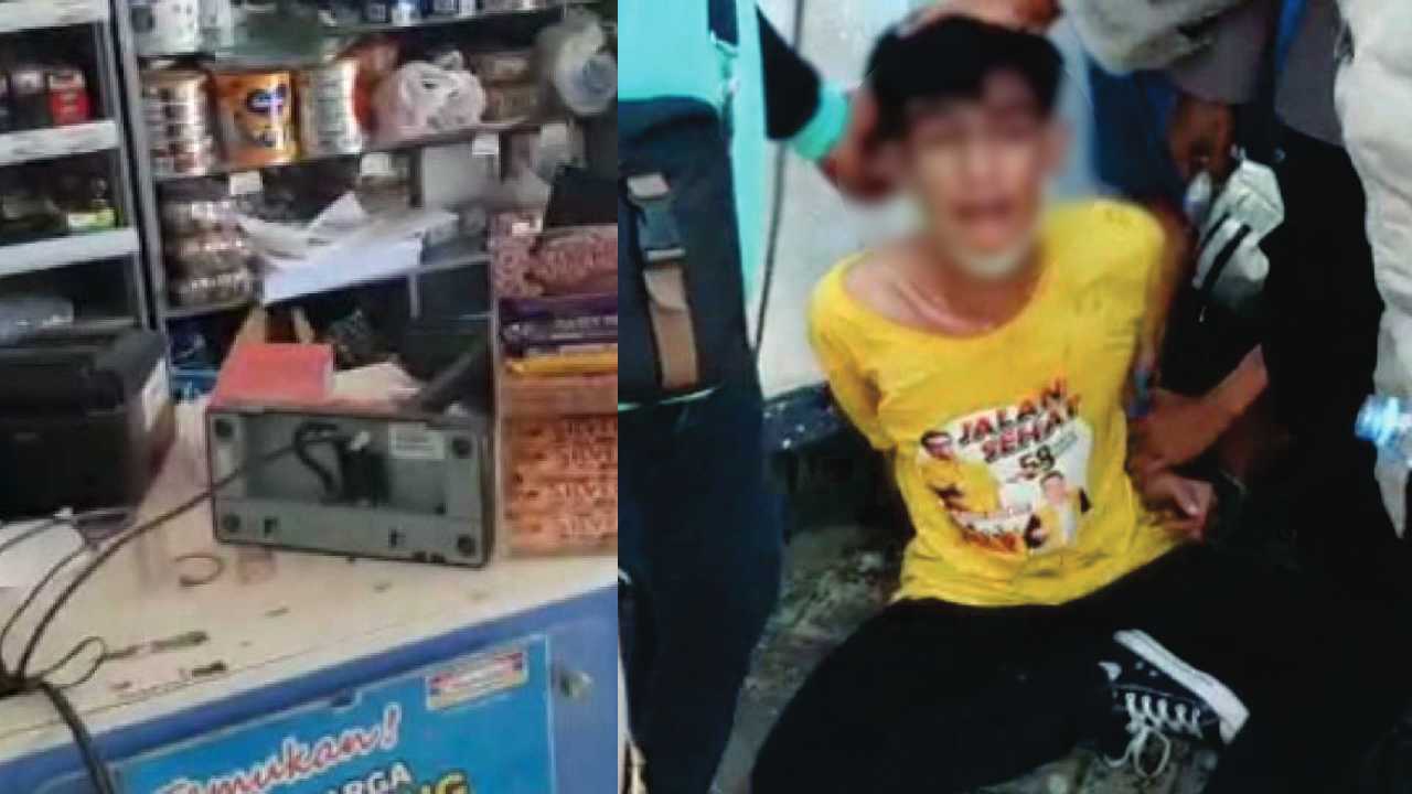 Tak Diberi Pinjaman Dana, Pemuda Ini Nekat Hancurkan Indomart