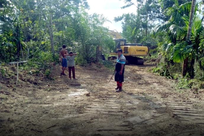 Tingkatkan Produksi Pertanian, Kadin Konawe Perbaiki Jalan Usaha Tani