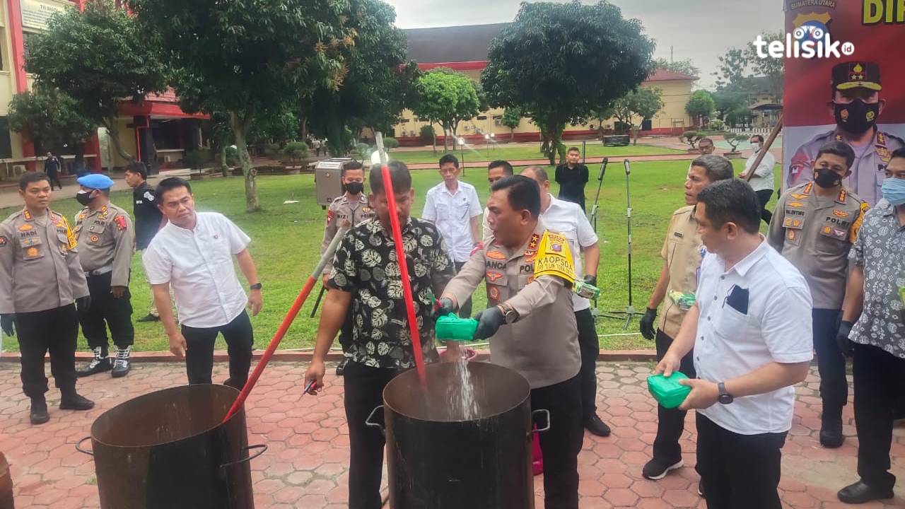 172 Kg Narkoba Jenis Sabu Direbus Polisi