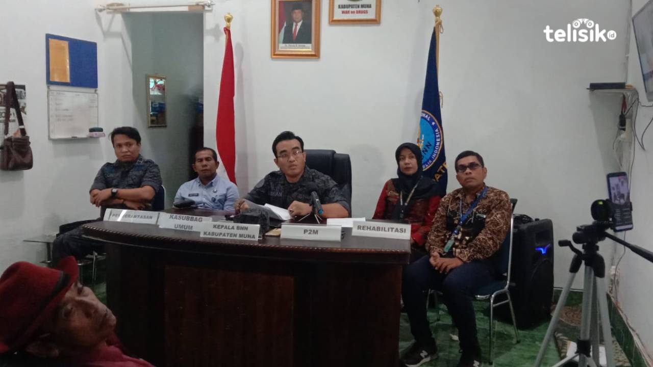 BNNK Muna Ungkap Dua Kasus dan Rehabilitasi 30 Pencandu Narkoba