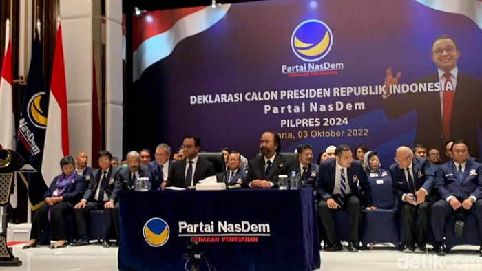 NasDem Sebut Dukungan ke Anies di Pilpres 2024 Berdampak Elektabilitas Partai Turun