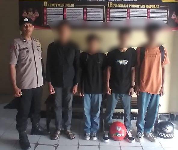 Polisi Amankan 3 Pelajar dan 1 Alumni SMKN 2 Kendari Terlibat Tawuran