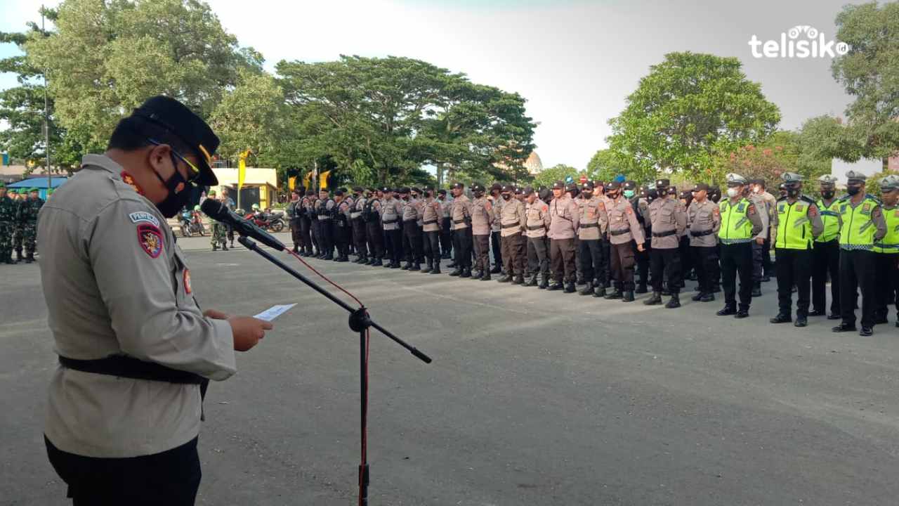 Polres Muna All Out Amankan Malam Tahun Baru