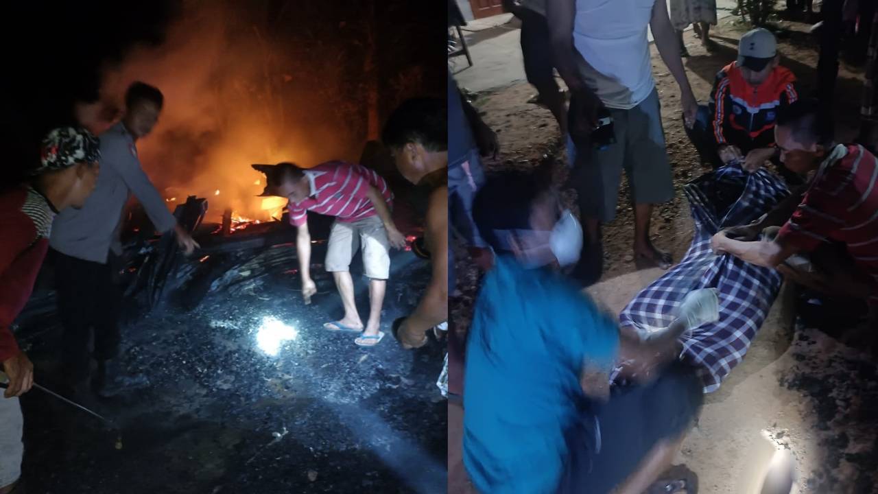 Satu Rumah Ludes dan Seorang Nenek Tewas Terbakar