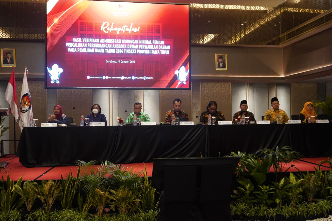 8 Bacalon DPD RI Asal Jawa Timur Dinyatakan Memenuhi Syarat