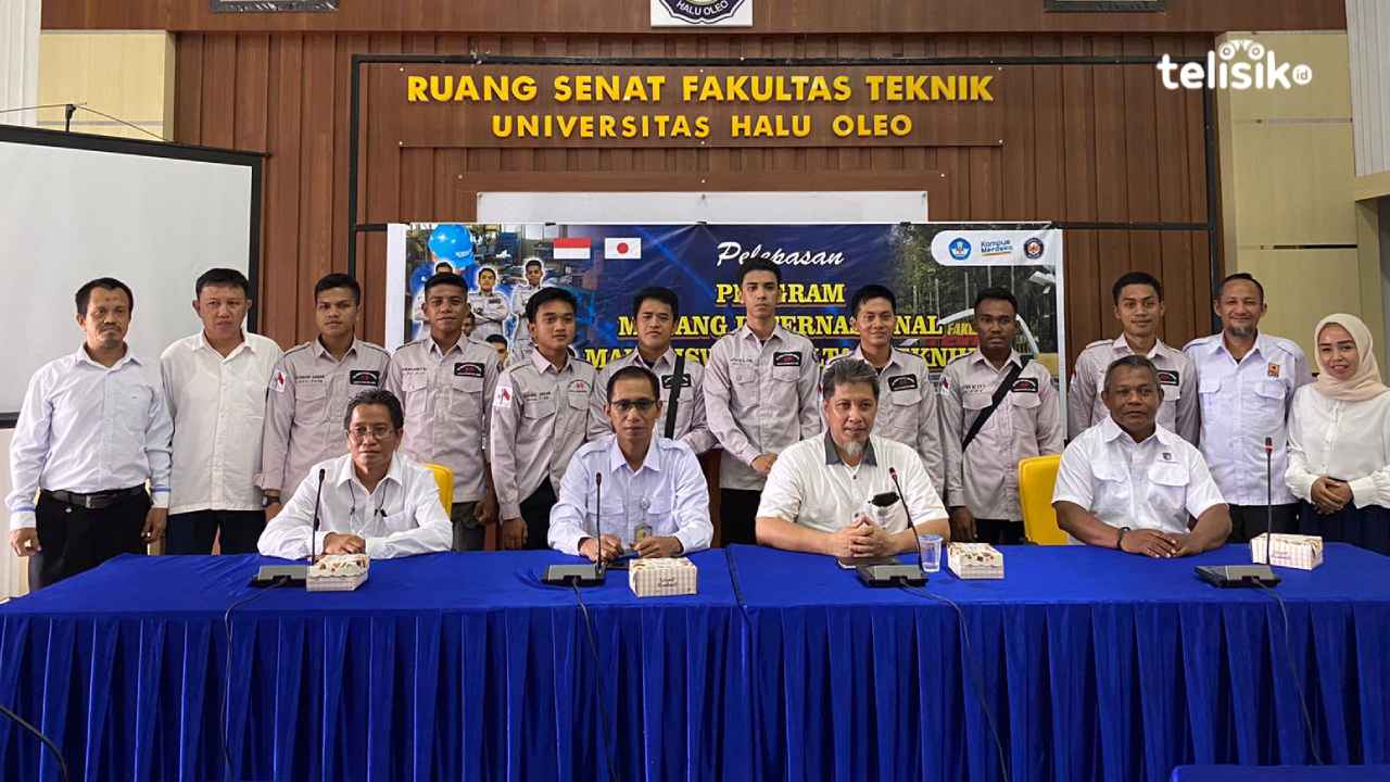 8 Mahasiswa Teknik Mesin UHO Terpilih Magang di Jepang
