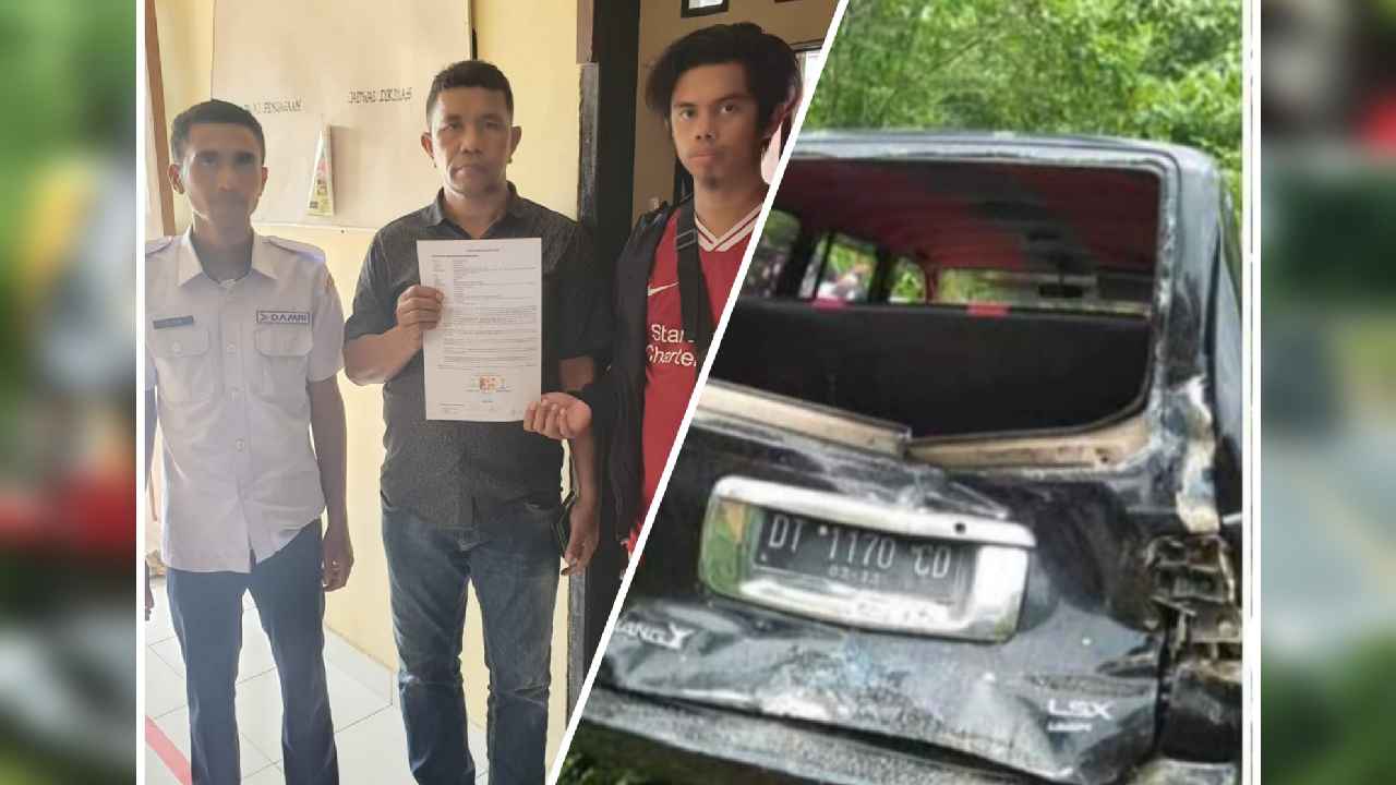 Tiga Mobil Tabrakan Beruntun di Warangga Muna