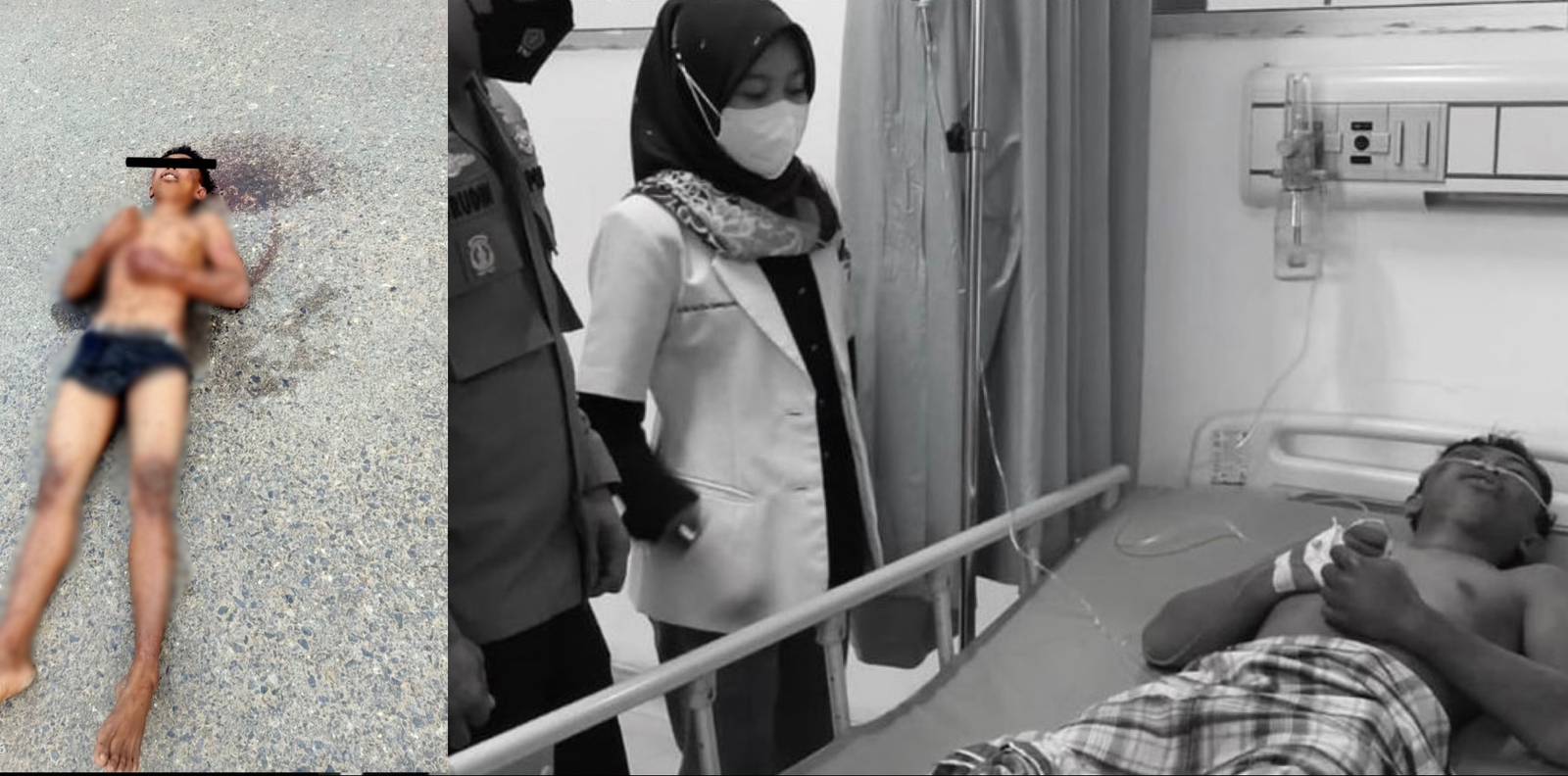 Identitas Pria yang Tergeletak di Tengah Jalan Terungkap