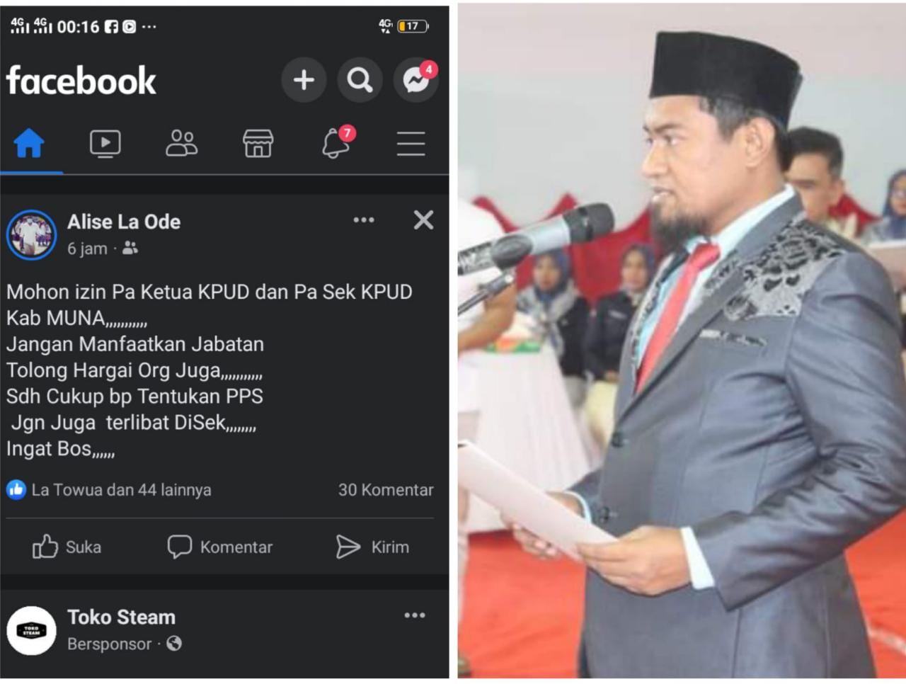 Ketua dan Sekretaris KPU Muna Diduga Titip Calon Sekretaris dan Staf PPS