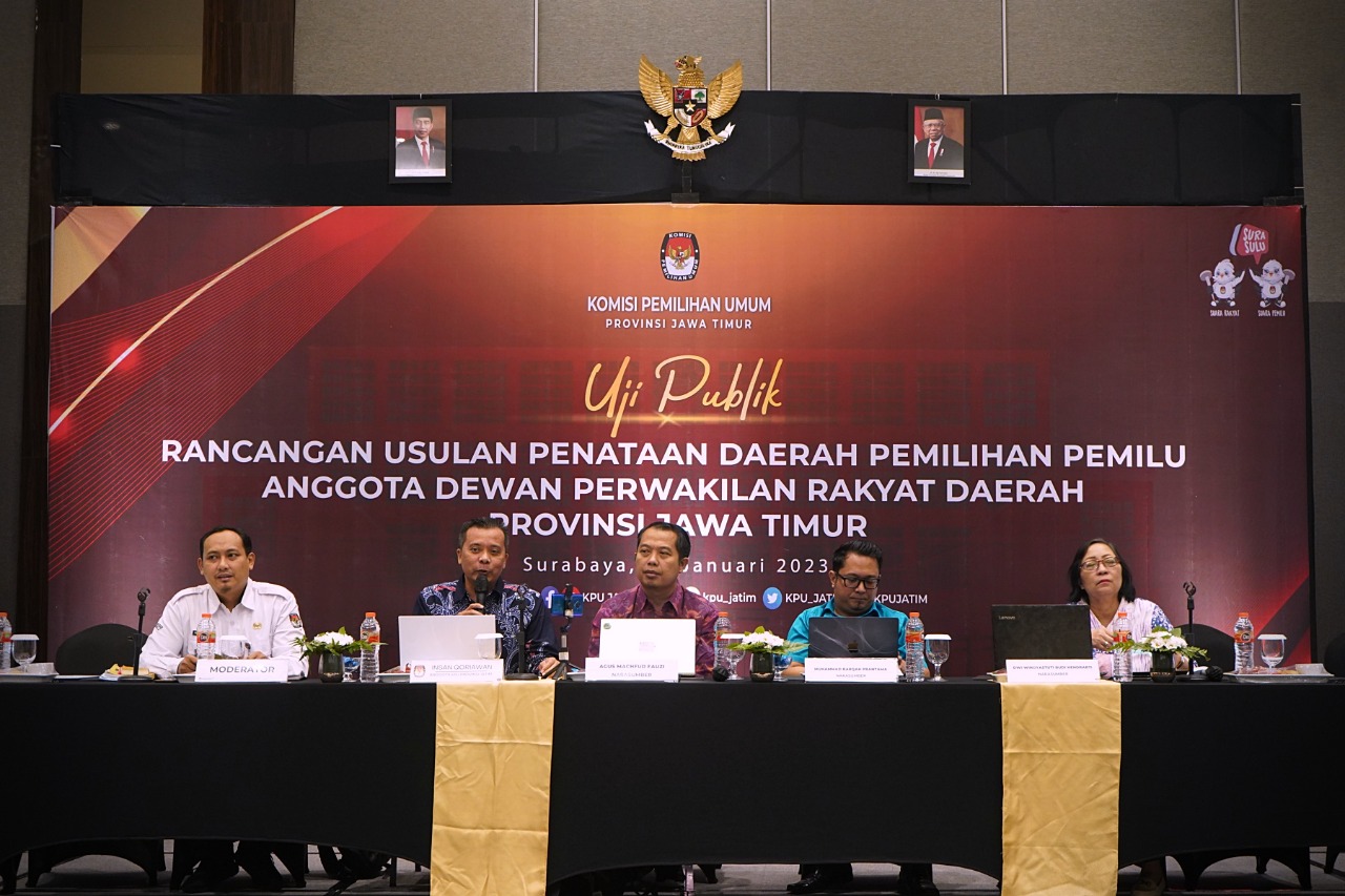 KPU Jawa Timur Gelar Uji Publik Pemilihan Legislatif Tingkat Provinsi