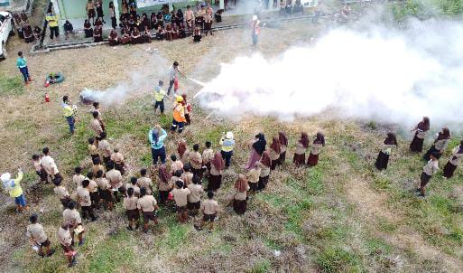 Pelajar di Bombana Dilatih Cegah dan Atasi Kebakaran
