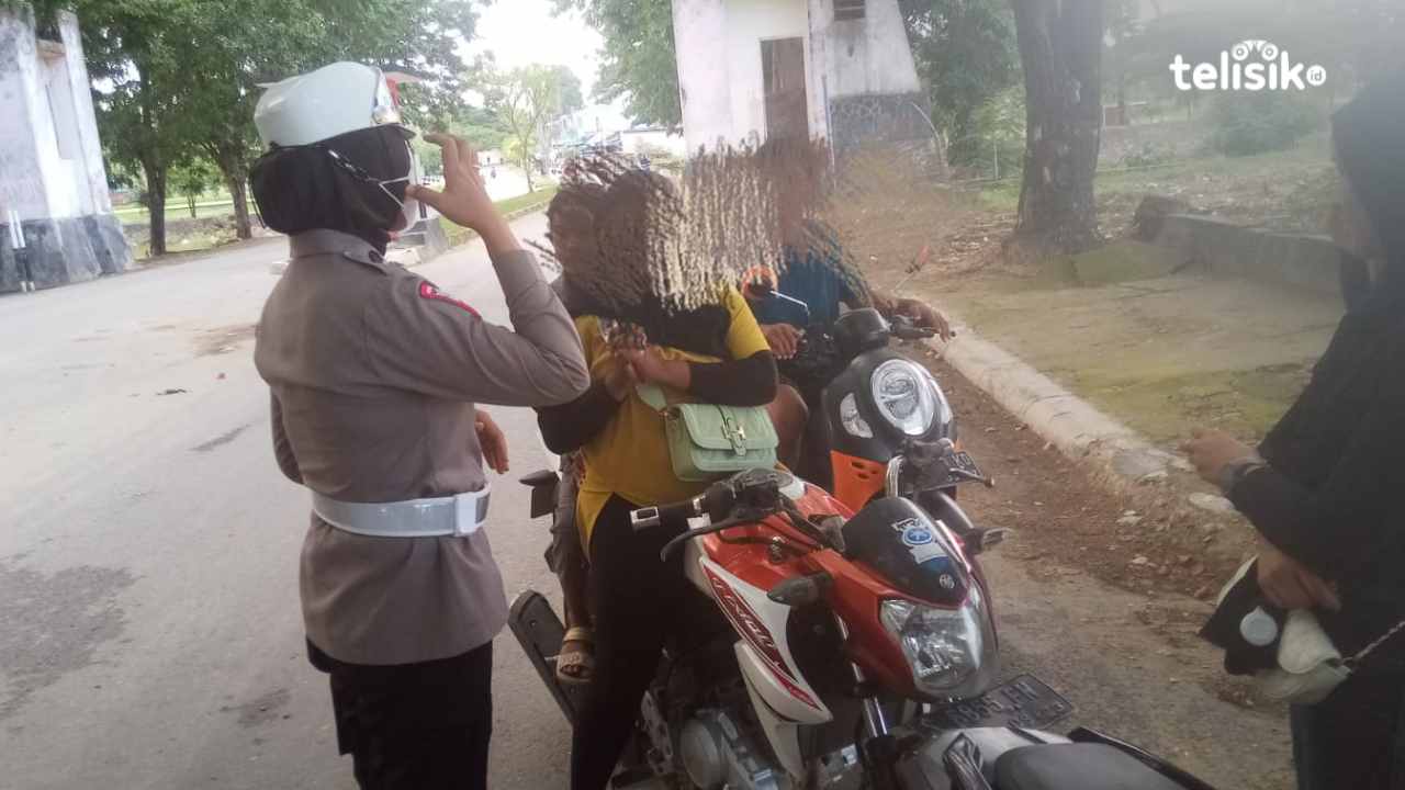 Sat Lantas Polres Muna Temukan Banyak Pengendara Tak Gunakan Helm SNI