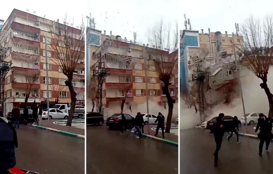 Detik-detik Gempa Turki Terasa hingga Mesir, 500 Orang Tewas sampai Gedung Roboh