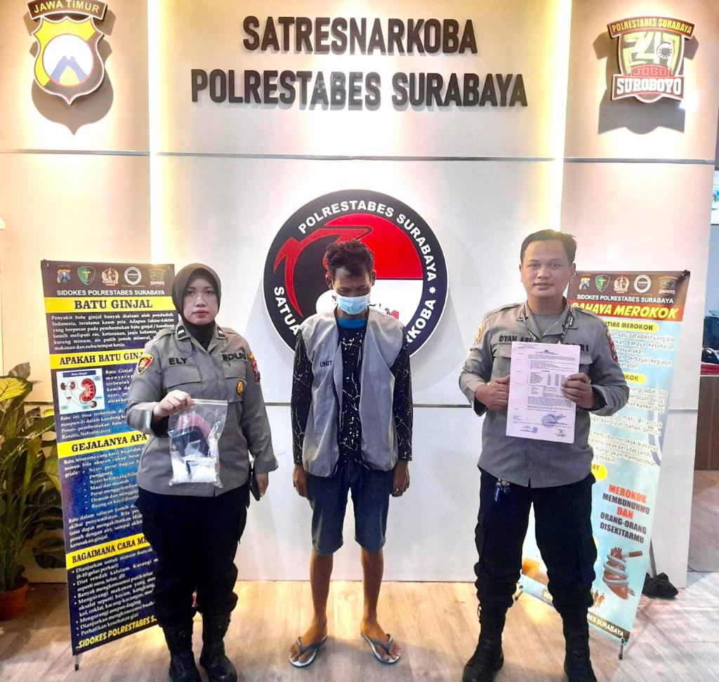 Pekerja Dinamo di Surabaya Nekat Jadi Pengedar Sabu