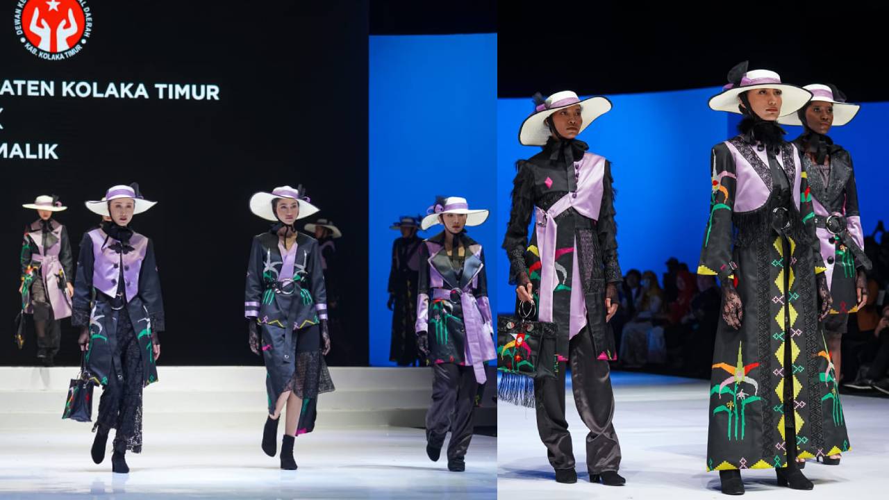 Tenun Motif Sorume Kolaka Timur Menggema di Indonesia Fashion Week 2023