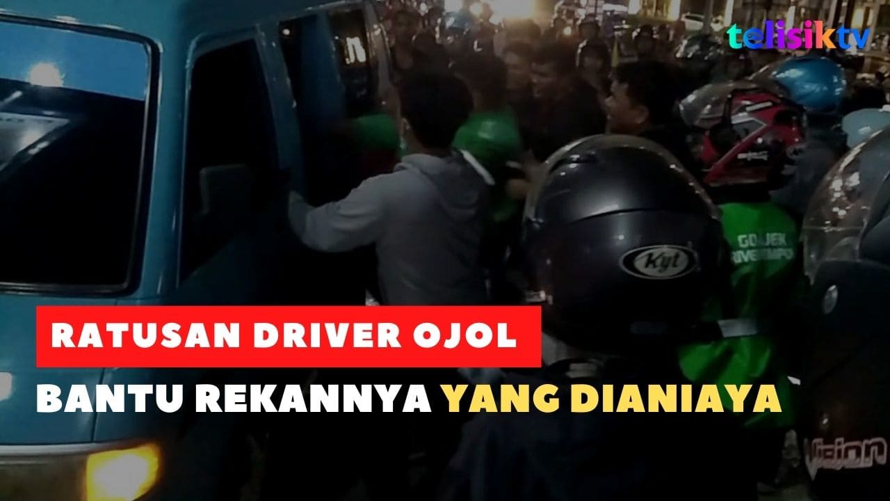 Video: Ratusan Driver Ojol Bantu Rekannya yang Dianiaya