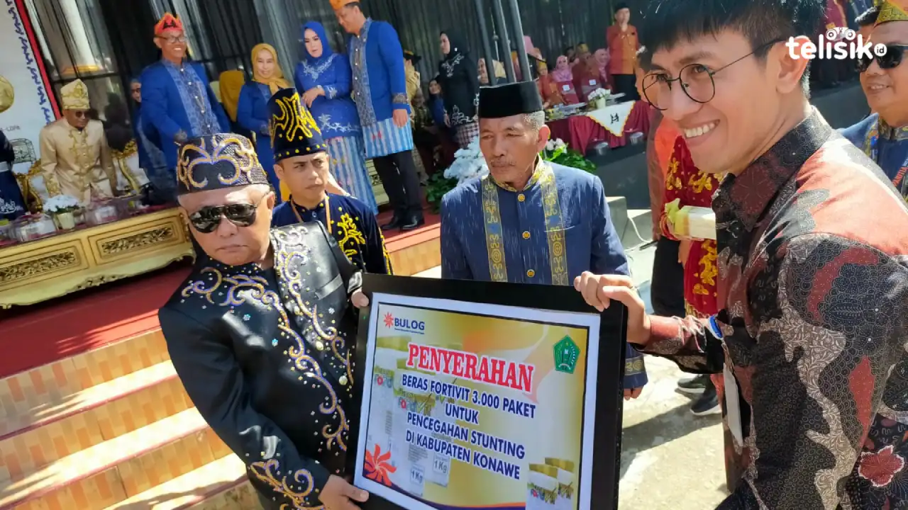 3 Ribu Beras Fortivit Disalurkan untuk Lawan Stunting di Kabupaten Konawe