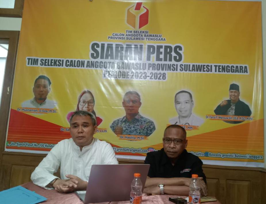 Ini 20 Besar Calon Anggota Bawaslu Sulawesi Tenggara