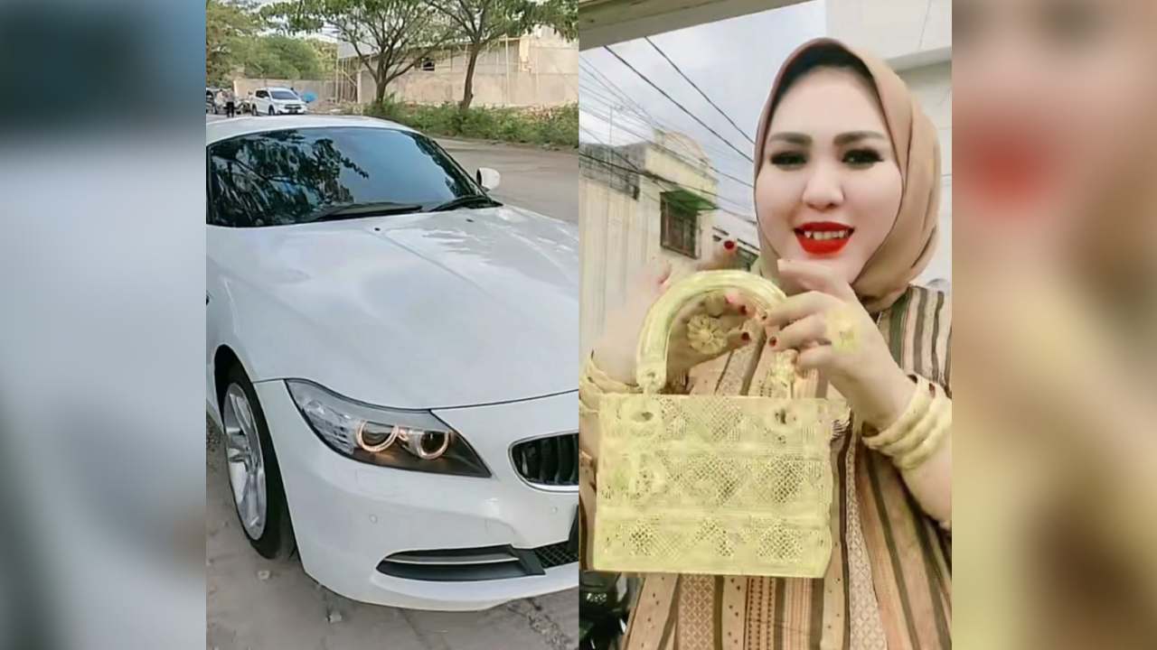 Sosok Wanita Pamer Tas Emas Rp 553 Juta dan Mobil Mewah, Ternyata Bukan Orang Sembarangan
