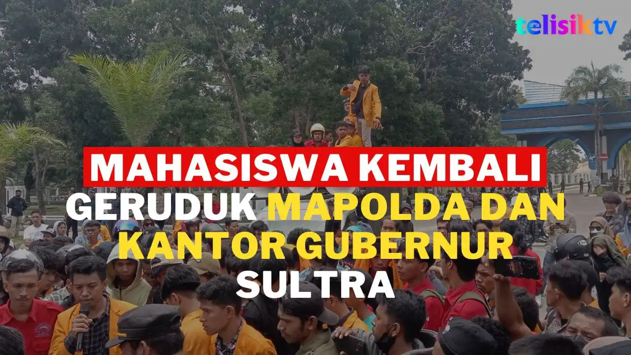 Video: Mahasiswa UHO Kembali Geruduk Mapolda Dan Kantor Gubernur Sulawesi Tenggara