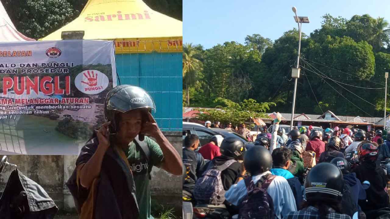 Diduga Banyak Calo di Pelabuhan Amolengo-Labuan, Pemudik Resah
