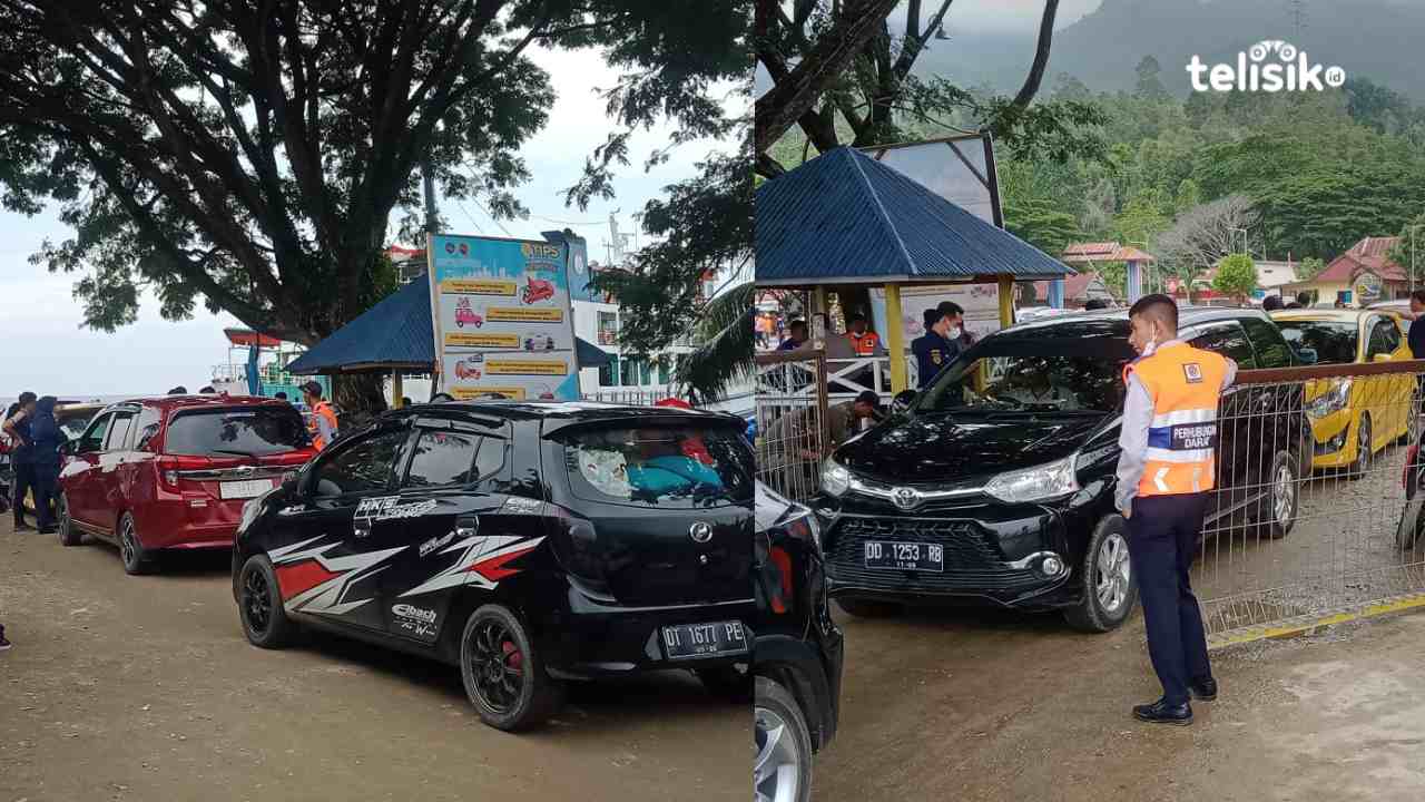 H-3 Idul Fitri Pelabuhan Tobaku Kolaka Utara Dipadati Kendaraan Roda Empat