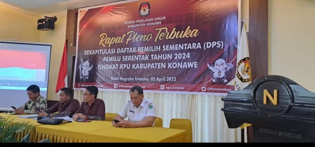 KPU Konawe Tetapkan DPS Pemilu Serentak 2024 