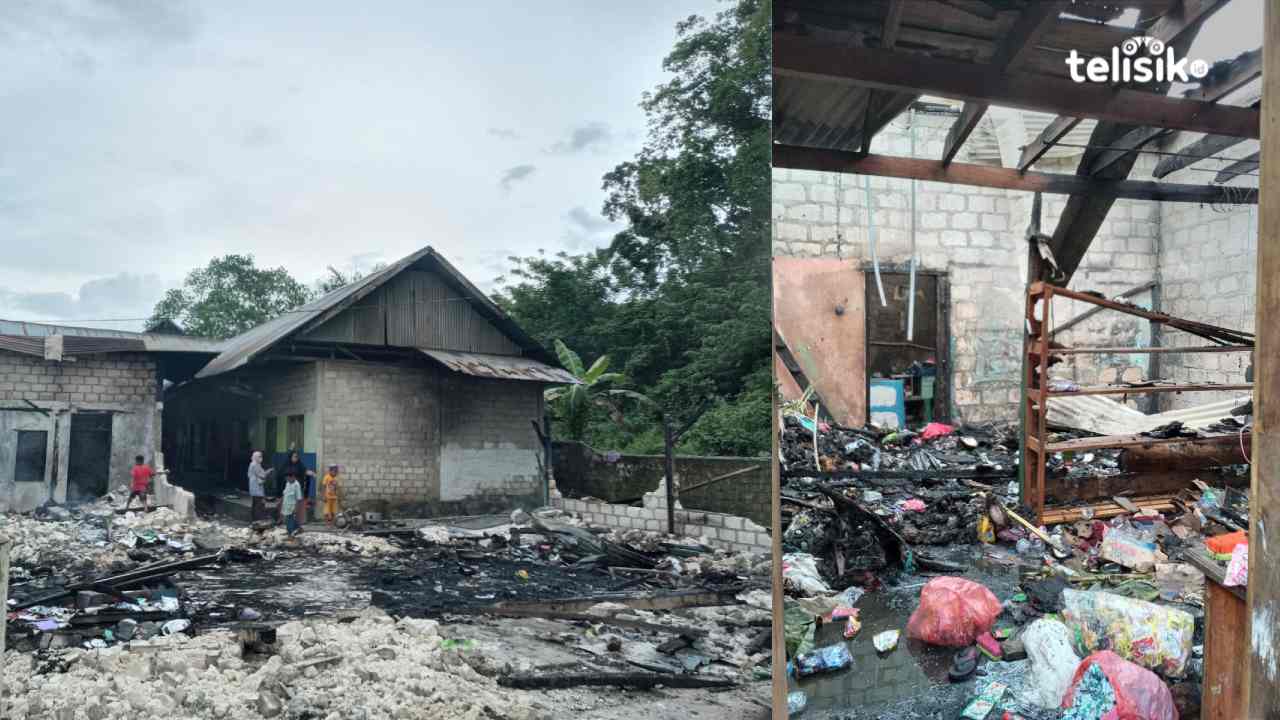 Panti Asuhan Madin Al-Ikhlas Kota Baubau Ludes Dilalap Si Jago Merah