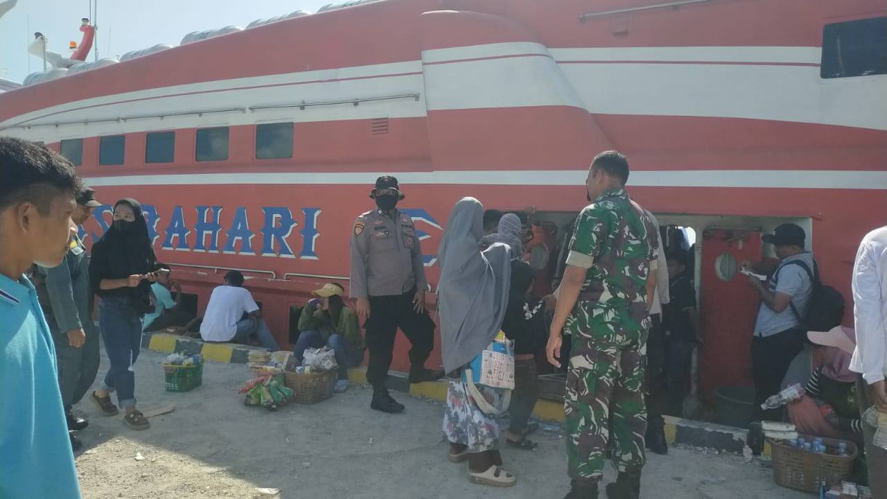 Polres dan Kodim 1416 Muna Kompak Kawal Pemudik