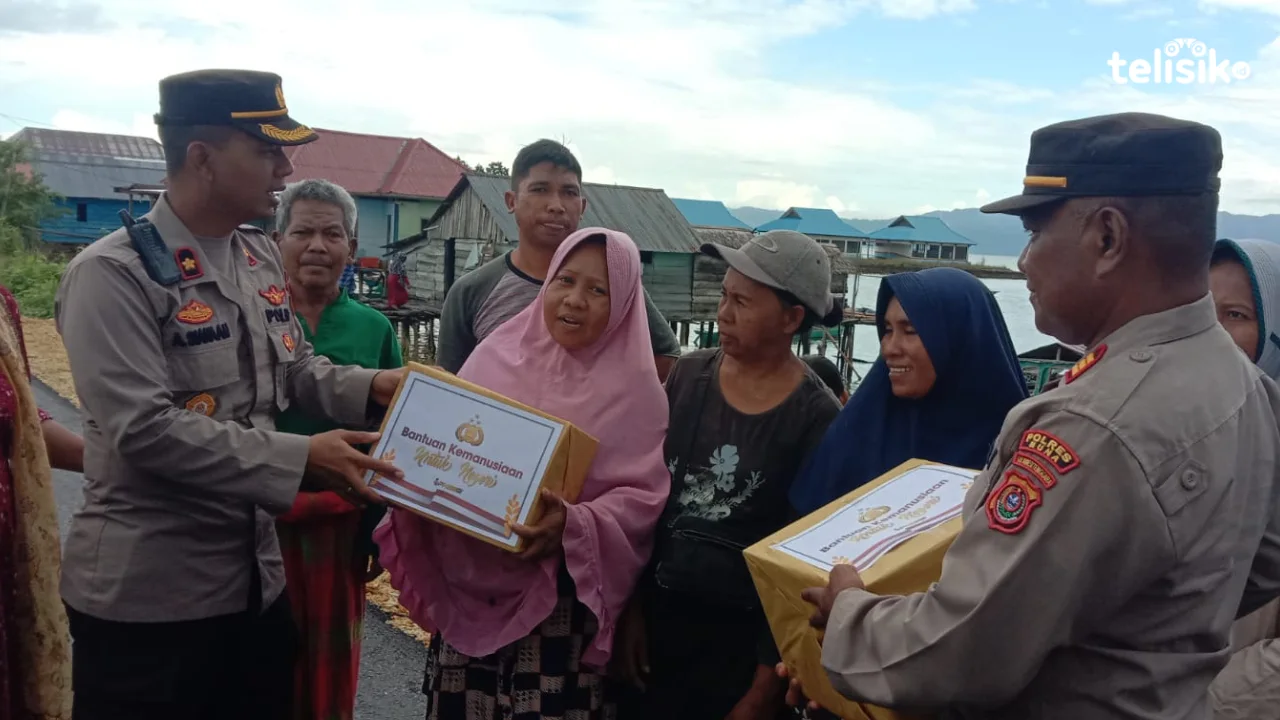 Polres Muna Bantu Warga Tak Mampu Terdampak Kenaikan Harga BBM
