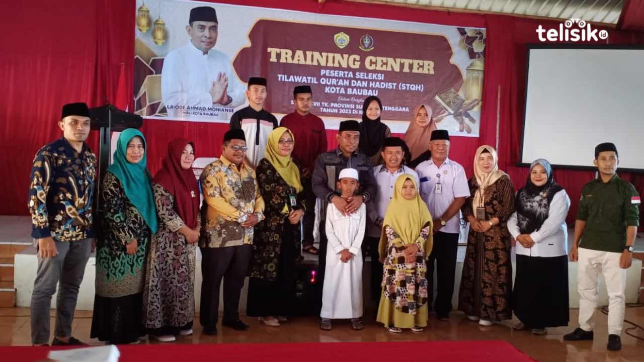 Belasan Peserta STQH Kota Baubau Ikut Trening Center Siap Tanding Tingkat Provinsi