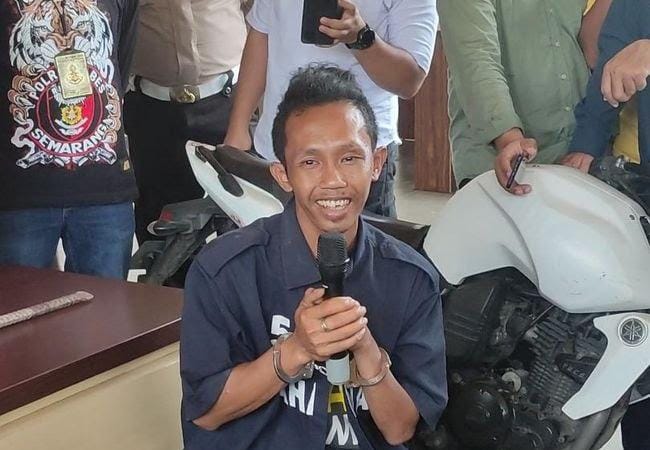 Bos Air Minum di Semarang Dimutilasi saat Masih Hidup dan Mayatnya Dicor, Pelaku Senyum Tipis
