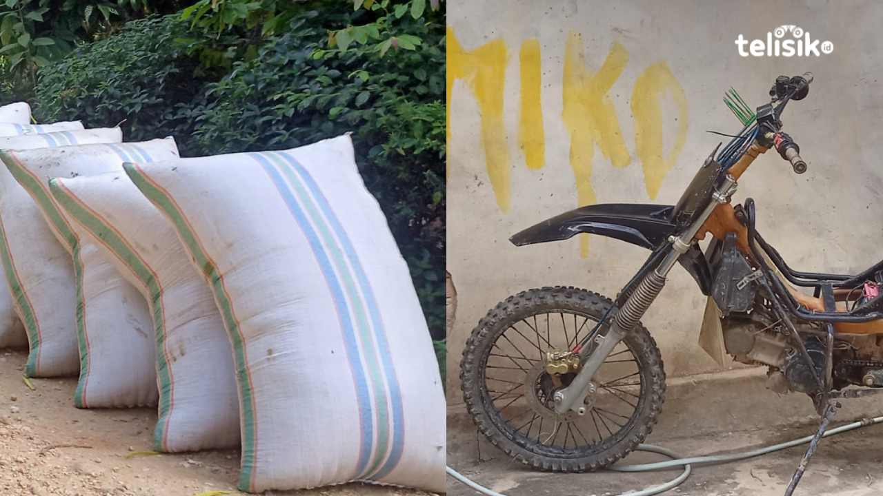 Ojek Padi yang Modifikasi Kendaraan Ala Motor Trail, Efisien Muat Gabah Petani