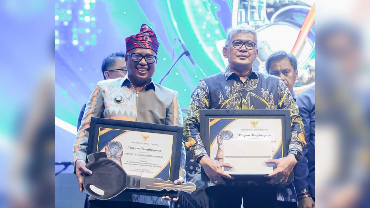 Pemda Muna Barat Raih Terbaik I Paritrana Award