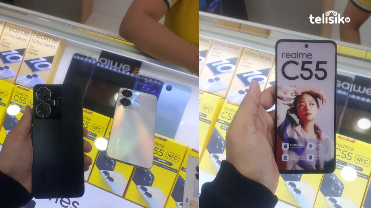 Realme C55, HP Entry Level Pelopor Punch Hole