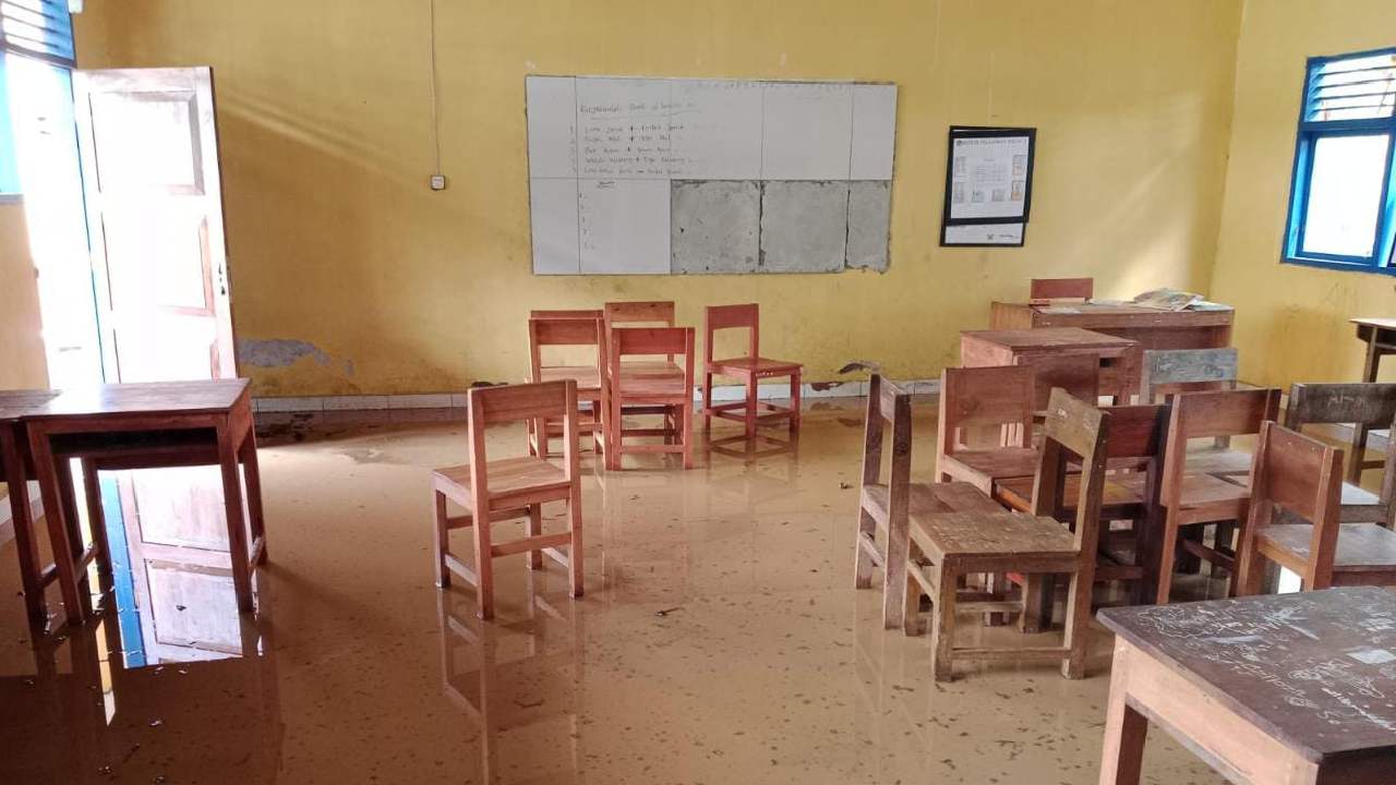 Sungai Lampaku Meluap, Puluhan Rumah Warga Kebanjiran