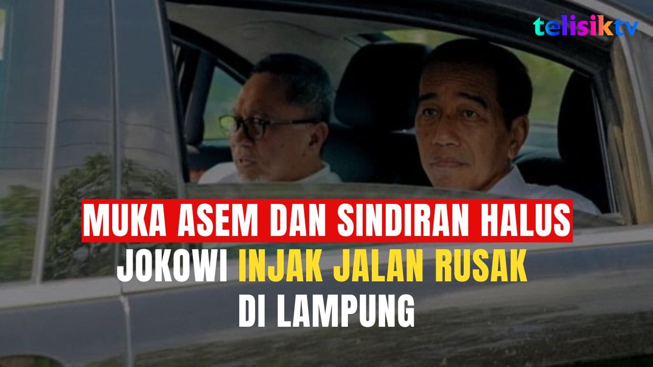 Video: Muka Asem Jokowi Injak Jalan Dajjal di Lampung, Orang Hamil Lewat Sini Langsung Melahirkan