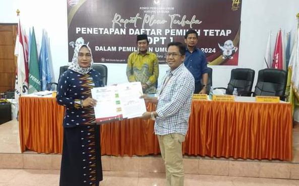 KPU Muna Tetapkan DPT 155.783 Jiwa, Ini Sebarannya