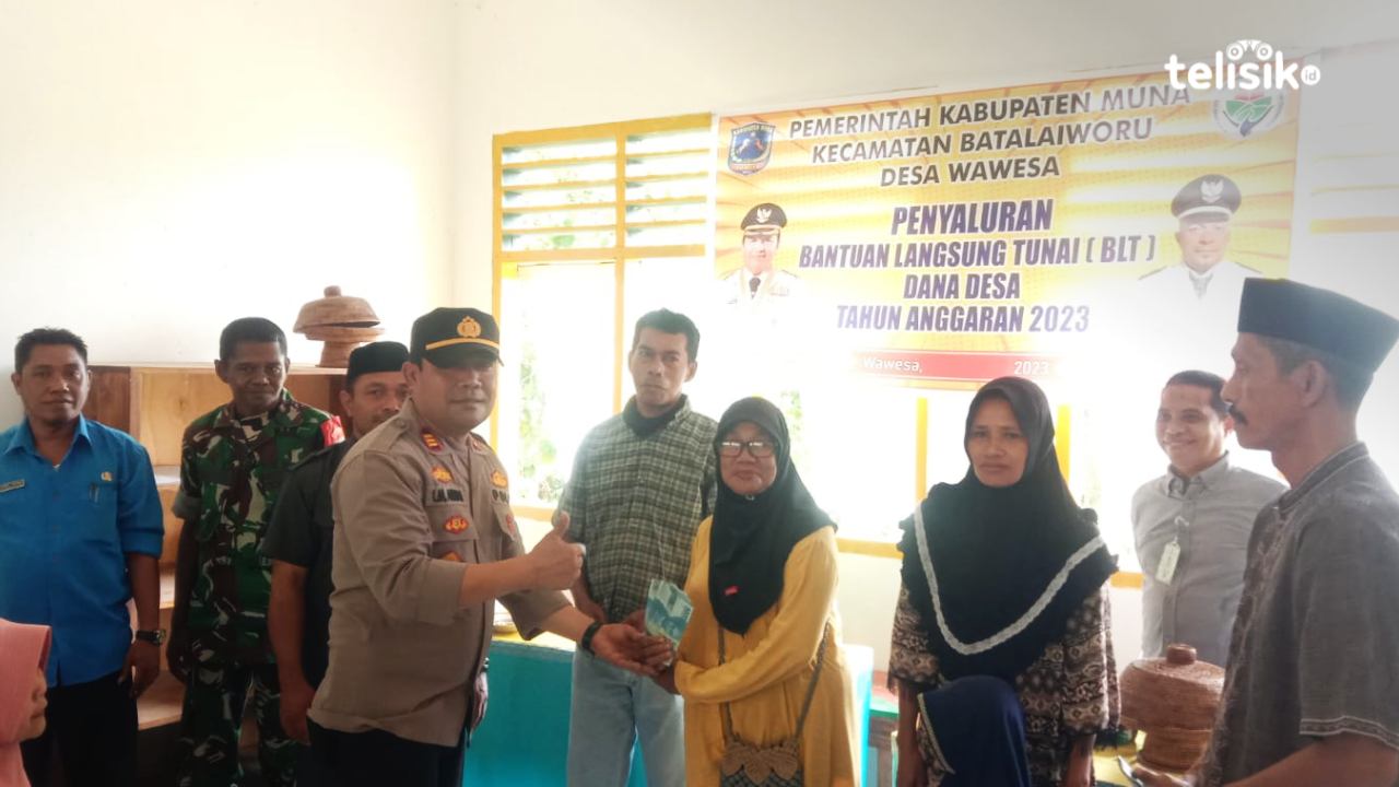 Balai Desa Wawesa Muna Disegel, BLT Terpaksa Dibagi di Gedung PAUD