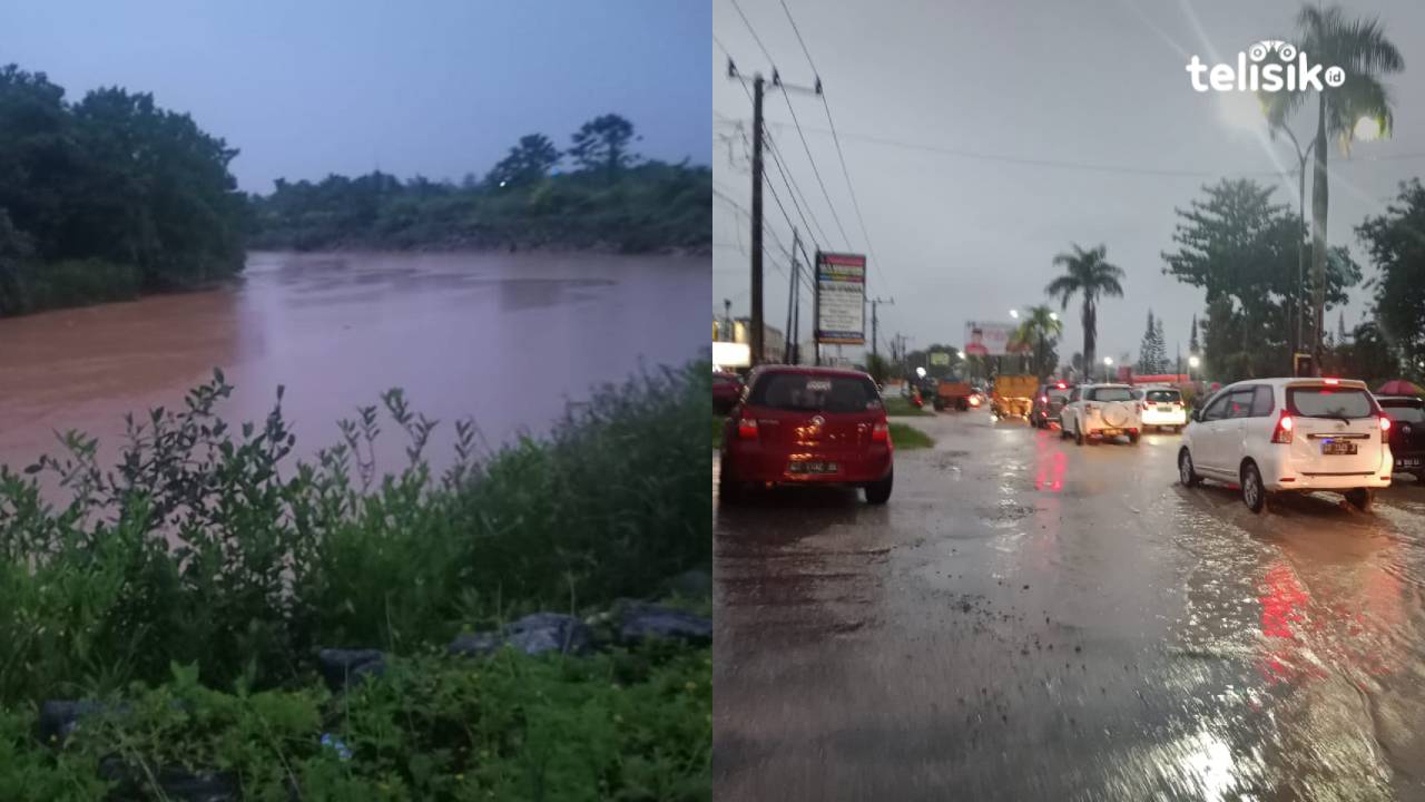 Hujan Seharian Sebabkan Jalan di Kendari Terendam hingga Sungai Wanggu Meluap