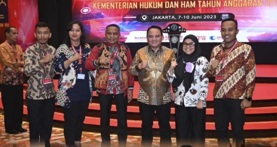 Kakanwil Sulawesi Tenggara Silvester Sili Laba Hadiri Penutupan Raker Peningkatan SDM Kemenkumham